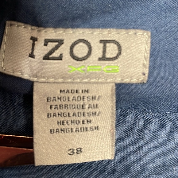 Izod XFG Performance Golf Shorts Flat Front Navy 38 - Picture 8 of 13